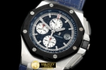 AP0218 - Royal Oak Chronograph SS/LE Blue A-7750 Sec@12