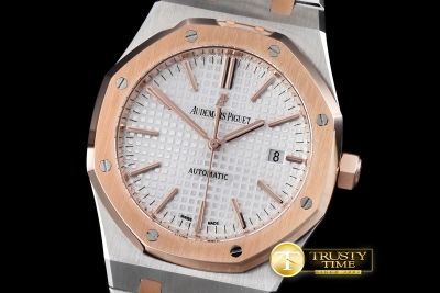 AP0338A - Royal Oak 15400 RG/SS White AP 3120