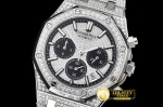 AP0414 - Royal Oak Chrono 26320ST Diams SS/SS Ice Bling VK Qtz