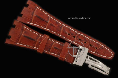 APACC003A - Brown Horn Back Leather Strap c/w Clasp For AP Watch