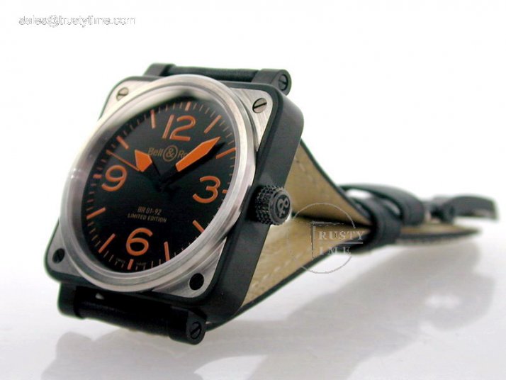 BR008C - Bell Ross PVD/SS Orange - Limited Edition - Swiss ETA