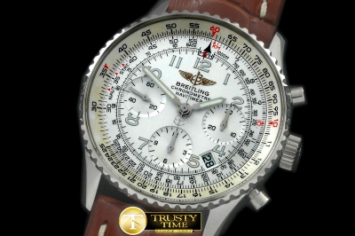 BSW0290A - Navitimer SS/LE White Num 7750