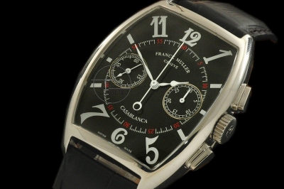 FM019B - Casablanca Chronograph SS Black - Lemania