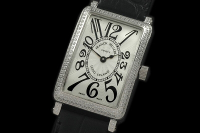 FM079A - Ladies Long Island Diamond SS/LE White Jap Quartz