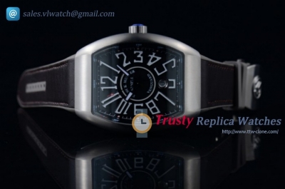 Franck Muller Vanguard SS/LE Black Swiss ETA 2892 Auto