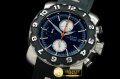 NU002A - Mens Automatic Chrono SS/RU Black Jap Quartz Chrono