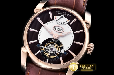 PAR014C - Parmigiani Tonda 42 Tourbillon RG/LE Brown Tourbillon