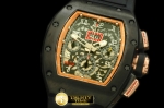 RM032 - Carbon/Rose Gold Flyback PVD/RU Asian 7750 28800