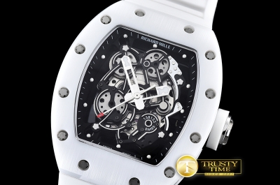 RM090F - RM055 Bubba Watson Tourbillon CER/VRU White Custom Movt