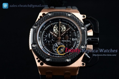 Audemars Piguet Royal Oak Offshore Survivor Chrono RG/RU Black Stk Miyota OS20