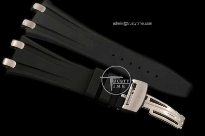 APACC003C - Black Rubber Strap c/w Clasp For AP Watches