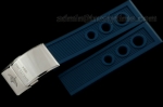 BRACC003B - Rubber Ocean Diver Strap 22/20 - Blue