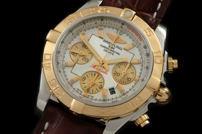 BSW0115B - Chronomat B01 TT SS/RG/LE White Sticks A-7750