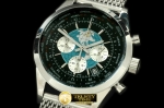 BSW0186C - TransOcean Unitime Chrono SS/SS Black Jap OS20 Qtz