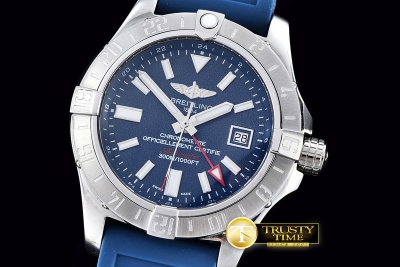 BSW0314B - Avenger II GMT SS/RU Blue A-2836