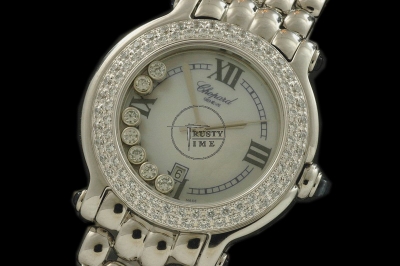 CH007 - Happy Sport Diamonds Ladies SS White MOP - Swiss Quartz