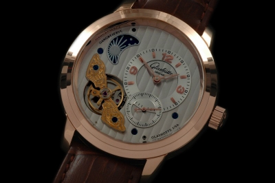 GLA0012B - Panaomatic Moonphase Tourbillon RG/LE White Asia 21J