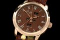 GLA0021C - Senator Perpetual Calendar RG/LE Brown Asian 2813