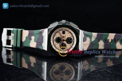 Audemars Piguet - Royal Oak Offshore 2018 SIHH "Combat" SS/RU White 1:1 Clone AP Calibre 3126 Auto (JF)