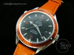 OMG0050C - Omega Planet Ocean 42mm (2006) Orange - Leather Band