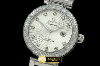 OMG0216 - Deville Ladymatic SS/SS Diam White Swiss Quartz