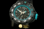 RM074B - PVD Black/RU Black/Blue Asian 7751 Decorated