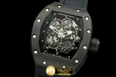 RM076F - RM055 Bubba Watson Tourbillon CER/PVD/RU Custom Skeleto