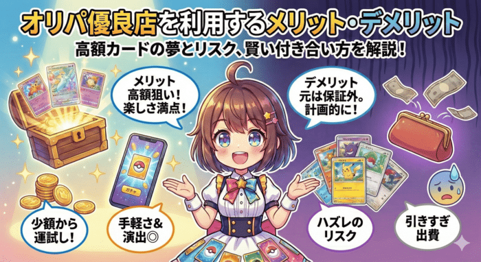 オリパ優良店を利用するメリット・デメリット